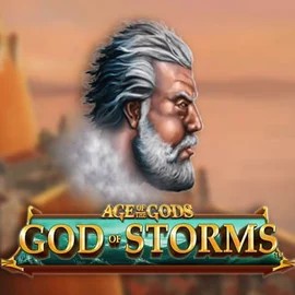 Age Of The Gods: God of Storms online game logo by Playtech on ritzocasino.eu