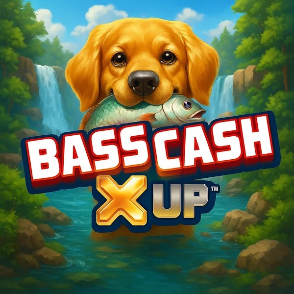 Bass Cash X UP logo by Alchemy Gaming at Ritzo Casino