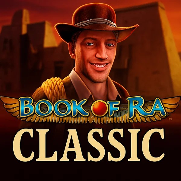 Official Slots logo: Book of Ra Classic by Novomatic at Ritzo Casino