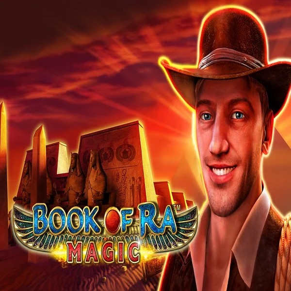 Book of Ra Magic slot logo by Greentube at Ritzo Casino