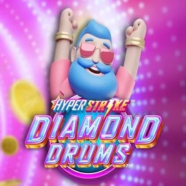 Hyper Strike Diamond Drums slot logo by Gameburger Studios at Ritzo Casino
