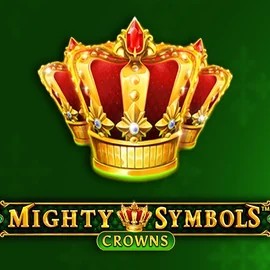 Mighty Symbols Crowns slot logo by Wazdan at Ritzo Casino