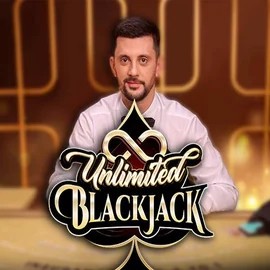 Unlimited Blackjack slot logo by Ezugi at Ritzo Casino