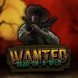 Wanted Dead or a Wild slot logo by Hacksaw Gaming at Ritzo Casino